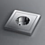 Sleek Stainless Steel Switches 3D model small image 2