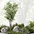 Outdoor Garden Set with Bushes and Trees 3D model small image 3