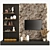 Modern TV Wall Unit with Decor and Bioethanol Fireplace 3D model small image 7