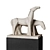 Sleek Equine Minimal Sculpture 3D model small image 2