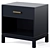 Parke Kids Nightstand: Navy, Charcoal, White 3D model small image 3