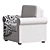 Timeless Hampton Armchair 3D model small image 3