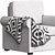 Timeless Hampton Armchair 3D model small image 6