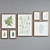 Title: Modern Leafy Picture Frame Set 3D model small image 5