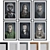 Abstract Faces Picture Frame Set 3D model small image 1