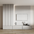 Modern TV Wall Unit - 2600x3000x350mm 3D model small image 2