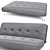 Sleek Modern Armless Sofa 3D model small image 2