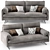ALFRED Duvivier Canapes: Stylish Sofa for Modern Living 3D model small image 1