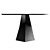 Sleek Ceramic Zed Dining Table 3D model small image 2