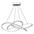 Twisted Chandelier: Stylish & Affordable Lighting Solution 3D model small image 3