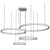 Modern Coffee Rings LED Chandelier 3D model small image 3