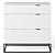 Plano Chest of Drawers and Bedside Table Set 3D model small image 3