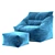 Cozy Comfort: Bean Bag Icon Milano 3D model small image 10