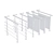 Sleek Stainless Steel Railing 3D model small image 10