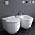 Advanced AquaBlade Wall Hung WC 3D model small image 1