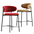 Sleek Metal Stool by Calligaris 3D model small image 2