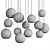 Nordic Glass Ball Pendant Light 3D model small image 2