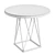 Modern Marble Pedestal Dining Table 3D model small image 6