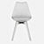 Modern Plastic Frankfurt Stool 3D model small image 7