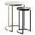 Elegant Bronze Side Table 3D model small image 4