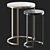 Elegant Bronze Side Table 3D model small image 5