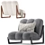 Elegant Theodore Armchair: HUMBERT & POYET 3D model small image 6