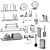 Hansgrohe Bathroom Set: Accessorize in Style 3D model small image 2