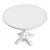 Beech Pedestal Round Dining Table 3D model small image 6