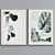 Modern Leaf Picture Frame Set 3D model small image 5