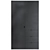 Modern Black Oak Wardrobe 3D model small image 2