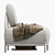 Stylish Pawai Armchair - Perfect for Relaxation 3D model small image 4