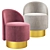 Modern Velvet Pastilles Armchair, Tacchini Italia 3D model small image 3