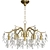 Rustic Crystal Branch Chandelier 3D model small image 1