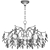 Rustic Crystal Branch Chandelier 3D model small image 2