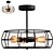 Rustic Industrial Cage Pendant 3D model small image 1