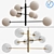 Modern Pellet Chandelier: Stunning Design 3D model small image 1