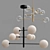 Modern Pellet Chandelier: Stunning Design 3D model small image 2