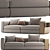 Flexform Harper Sofa: Sleek and Stylish Comfort 3D model small image 1