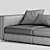 Flexform Harper Sofa: Sleek and Stylish Comfort 3D model small image 5