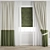 Modern Curtain Set 3D model small image 1