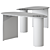 Modern Eclipse Desk: Versatile Design 3D model small image 2