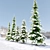 West Himalayan Fir Tree - 2 Models - Vray and Corona Materials 3D model small image 3