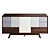 Elegant Walnut Sideboard: Stonebutterfly 3D model small image 5