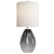 Elegant Gray Glass Table Lamp 3D model small image 1