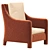 Elegant Pensiero Lounge Chair: Erba Italia 3D model small image 2