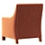 Elegant Pensiero Lounge Chair: Erba Italia 3D model small image 5