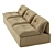 Martinez Sofa: Stylish and Spacious 3D model small image 3