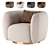 Roxy Swivel Chair: Sleek and Stylish Design 3D model small image 1
