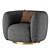 Roxy Swivel Chair: Sleek and Stylish Design 3D model small image 3