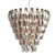 Smoked Glass Elegance: Benini S Chandelier 3D model small image 1